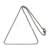 304 Stainless Steel Cable Chain Necklace for Men Women STAS-L164A-01P-B-2