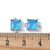 Brass Pave Cubic Zirconia Connector Charms KK-F892-53P-05-3