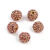 Alloy Rhinestone Beads RB-A034-10mm-A27G-3