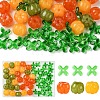 30Pcs 3 Colors Autumn Resin Pumpkin Beads RESI-YW0006-50-1