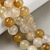 Natural Yellow Hematoid Quartz Beads Strands G-K365-D01-12mm-1