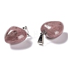 Natural Rhodonite Pendants G-I311-A02-3