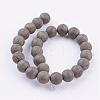 Natural Pyrite Beads Strands G-P303-03-8mm-16-2