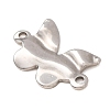 304 Stainless Steel Textured Links Connector Charms STAS-K302-02D-P-2