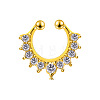 Alloy Crystal Rhinestone Hoop Nose Rings for Women Men WGB2B16-01-1