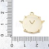 Brass Micro Pave Clear Cubic Zirconia Pendants KK-G545-02G-3