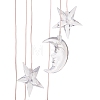 LED Solar Powered Star & Moon Wind Chime HJEW-I009-15-4