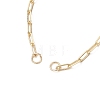 Soldered Brass Paperclip Chain Slider Bracelet Making AJEW-JB01556-3