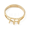 Adjustable Brass Finger Ring Trays for Hanging Pendant KK-K414-03C-G-2