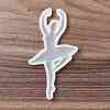 Ballet Dancer Shape Food Grade Silhouette Silicone Lollipop Molds DIY-D069-07-2