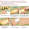 SUPERFINDINGS 2 Rolls 2 Colors Stamping Hot Foil Paper DIY-FH0006-86-6