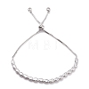 Cubic Zirconia Oval Tennis Bracelet for Men Women Gift BJEW-F417-05P-RS-1