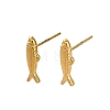 304 Stainless Steel Stud Earrings EJEW-C162-02D-G-2