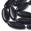 Synthetic Blue Goldstone Beads Strands G-B078-E14-01A-4