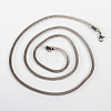 Tarnish Resistant 304 Stainless Steel Snake Chain Necklace Making STAS-P045-31P-2