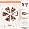 Olycraft 12Pcs 6 Style Eco-Friendly Cowhide Leather Pendants FIND-OC0001-92-4