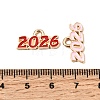 Alloy Enamel Pendants ENAM-D319-01KCG-01-3