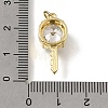 Brass Glass Pendants KK-C262-50G-3
