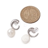 Natural Pearl Ear Studs EJEW-P286-53P-3