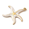 304 Stainless Steel Enamel Pendants STAS-B093-33G-04-2