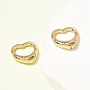Brass Micro Pave Clear Cubic Zirconia Spring Gate Rings ZIRC-F146-01B-3