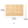 Rectangle Wood Bracelet Design Boards TOOL-YWC0003-04-4