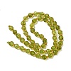 Natural Olive Quartz Beads Strands G-K387-A01-01-4