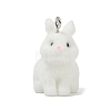 Animal Theme Flocky Opaque Resin Pendants RESI-H042-01P-04-2