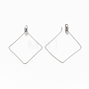 Tarnish Resistant 304 Stainless Steel Wire Pendants STAS-T051-005-3