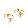 Ion Plating(IP) 304 Stainless Steel Ear Studs EJEW-P045-14G-1