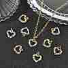 SHEGRACE Valentine's Day Brass Colorful Cubic Zirconia Charms XGRQ3P724-570G-5