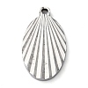 Non-Tarnish 304 Stainless Steel Pendants STAS-D025-05P-01-1