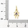 Brass Micro Pave Cubic Zirconia Pendants ZIRC-I356-17G-B02-3