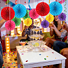 6Pcs Paper Fans Flower for Wedding Birthday Carnival Welcome Party Decorations DIY-WH0349-570-4