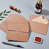80Pcs Retro Buckle Blank Kraft Paper Envelopes DIY-WA0001-41-5