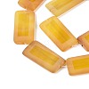 Dyed Natural Yellow Agate Beads Strands G-T144-25A-4