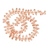 Crystal Glass Beads Strands GLAA-D033-38-4