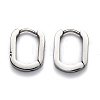 Tarnish Resistant 304 Stainless Steel Huggie Hoop Earrings STAS-J033-11A-P-1