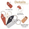 16Pcs 4 Colors PU Leather Keychain KEYC-BC0001-11-4