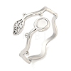Non-Tarnish 304 Stainless Steel Cuff Finger Ring Components X-STAS-P365-28P-1