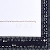 Clear Cubic Zirconia Chips Beaded Chains JX589A-01-8