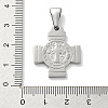 Religion 304 Stainless Steel Pendants STAS-Z098-43P-3