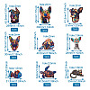 Craftdady 17Pcs 17 Style Alloy Enamel Pendants ENAM-CD0001-14-13