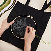 DIY Ethnic Style Embroidery Canvas Bags Kits DIY-WH0292-89-4
