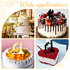 4Pcs 4 Styles Acrylic Cake Toppers AJEW-CP0001-45-7
