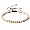 Adjustable Women's White Jade Beaded Bracelet CN3407-6-1