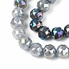 Anti-Tarnish Electroplate Glass Beads Strands GLAA-N064-10mm-01-3