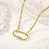 304 Stainless Steel Mother-Son Chain/Figaro Chain Necklaces for Women NJEW-JN06451-1