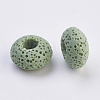Natural Dyed Lava Rock European Beads G-E477-A05-2