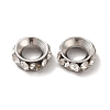 202 Stainless Steel Rhinestone European Beads STAS-E192-10P-2